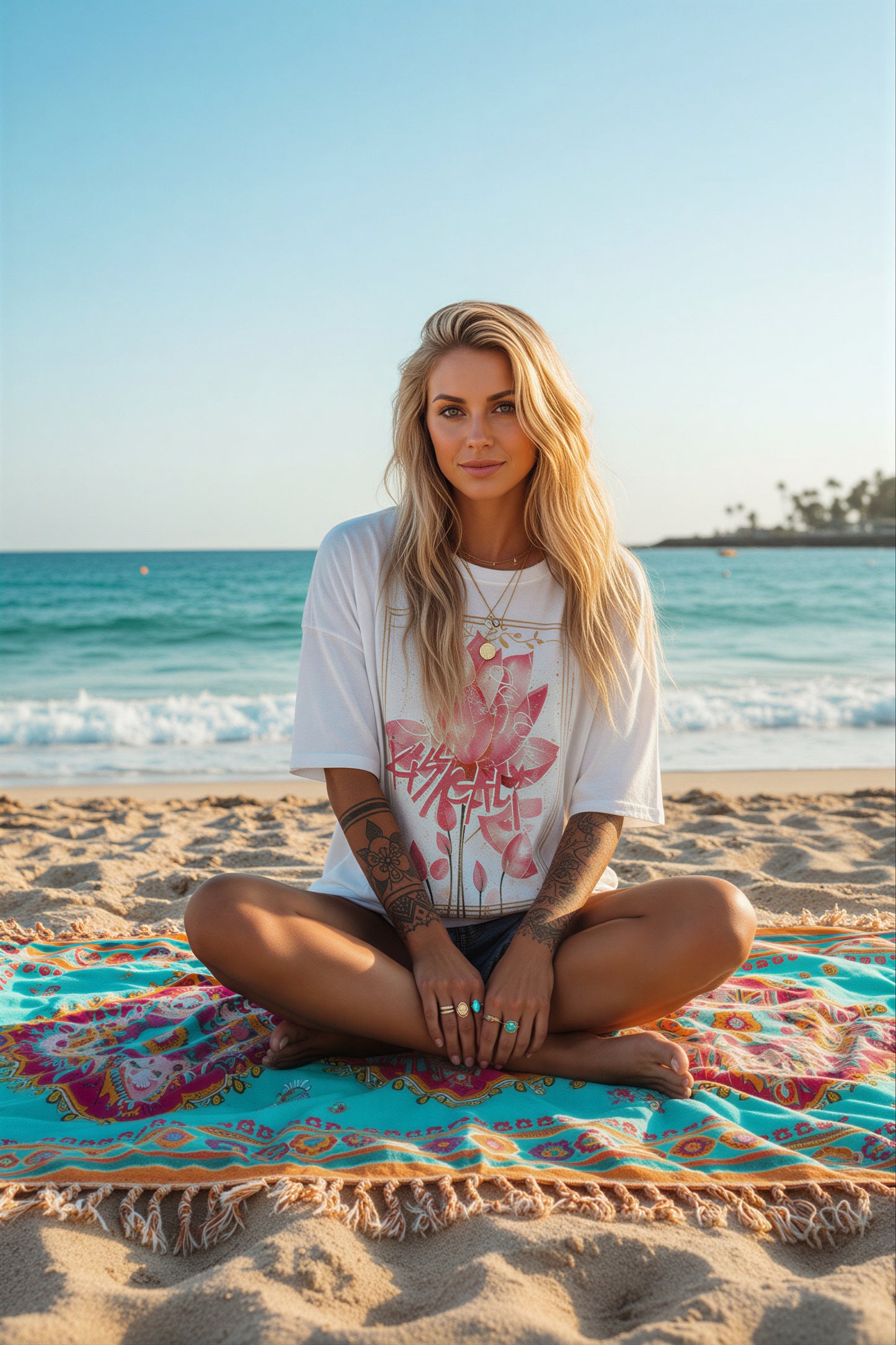 LOTUS TEE - White | Kiss Cali