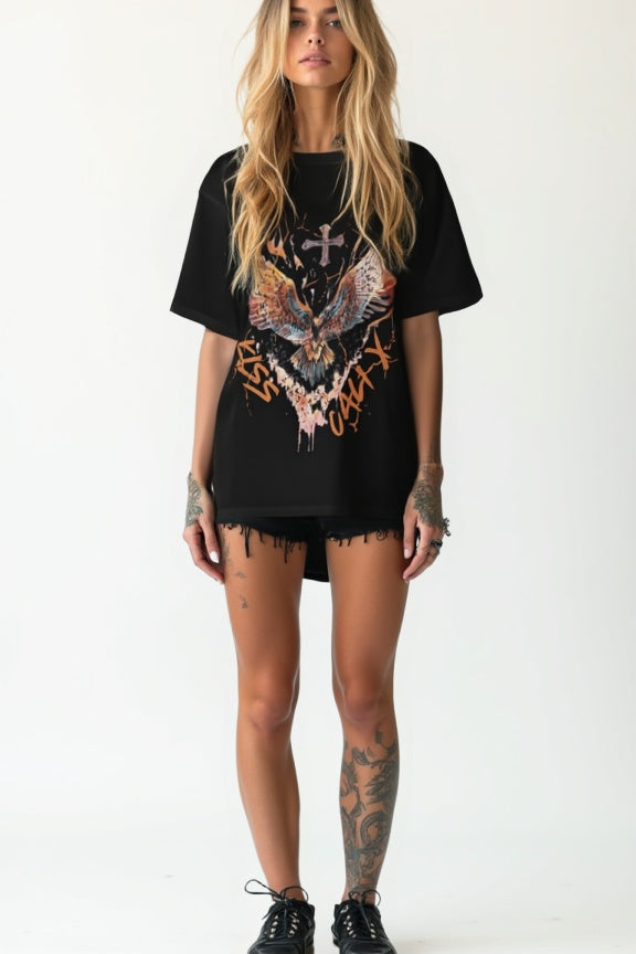 RECKLESS REVIVAL TEE- COAL
