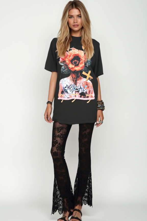 MIDNIGHT BLOOM TEE