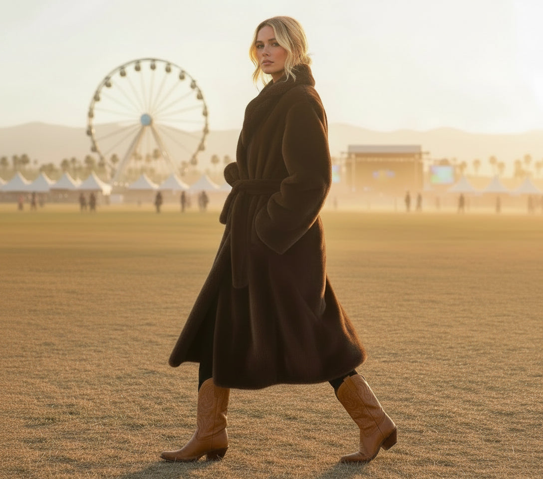 Desert Heiress Faux Fur Coat