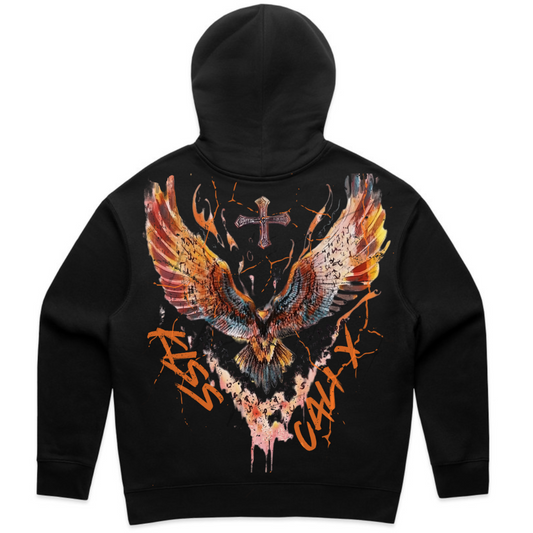 RECKLESS RIVIVAL HOODIE- BLK