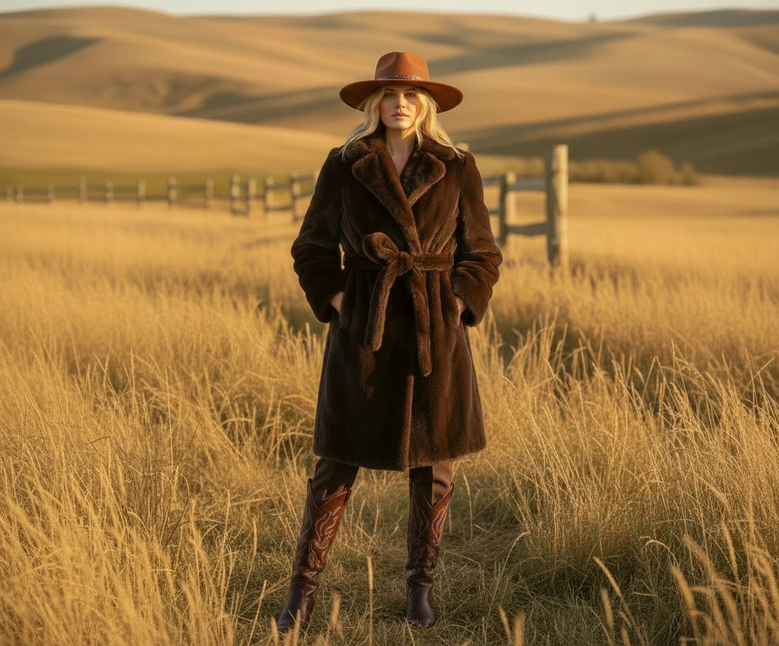 Desert Heiress Faux Fur Coat