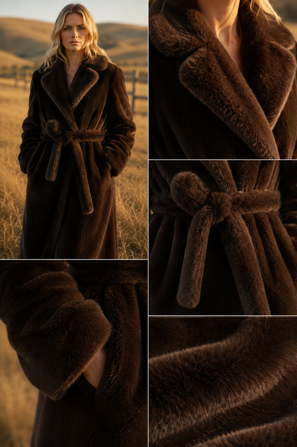 Desert Heiress Faux Fur Coat